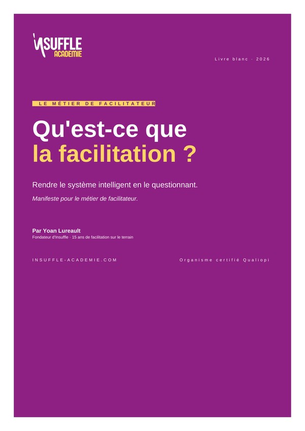 Couverture du livre blanc sur la facilitation — Qu'est-ce que la facilitation, par Yoan Lureault