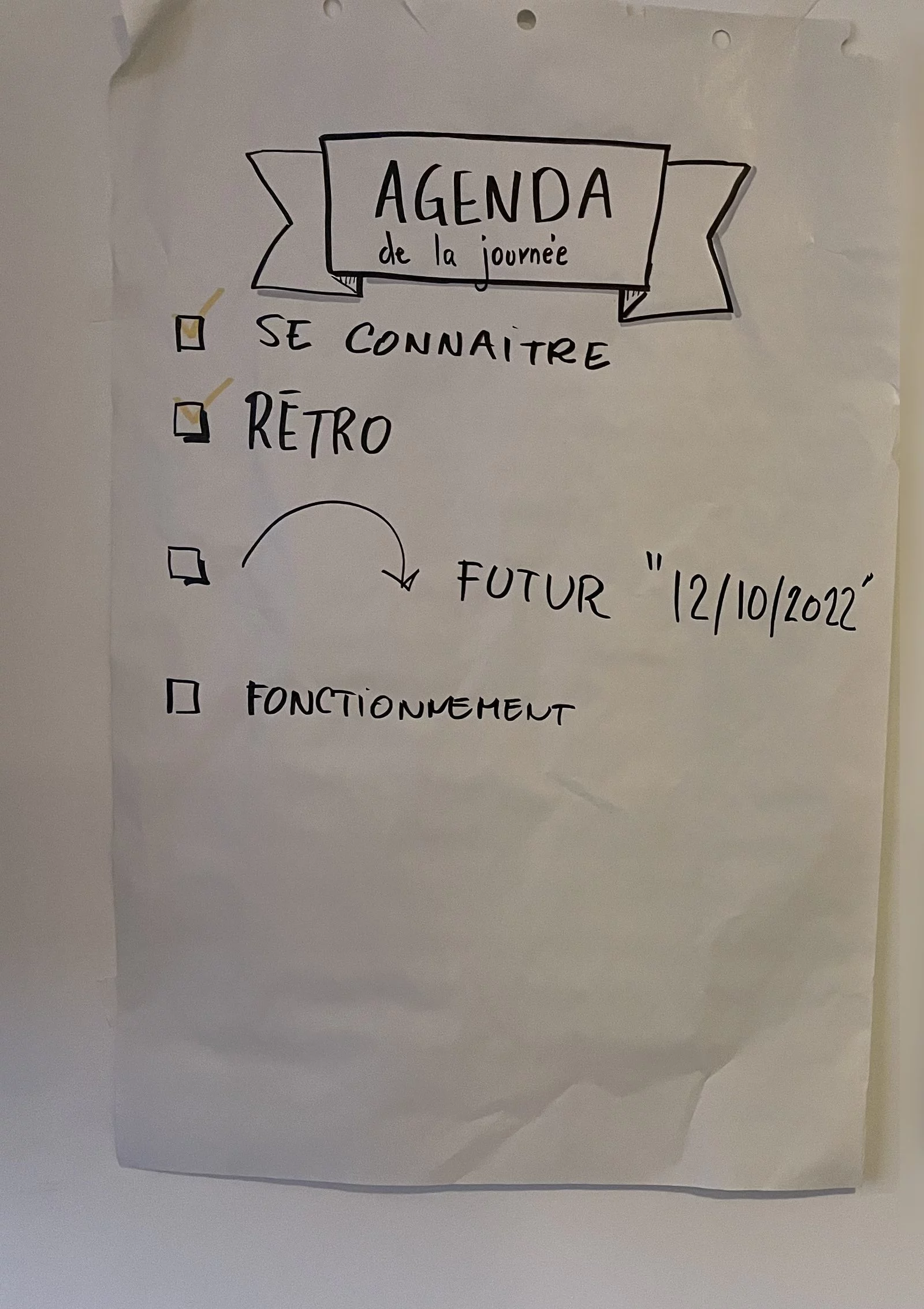 Un agenda affiché n'est pas un déroulé pédagogique : il dit quoi, pas ce que font les gens
