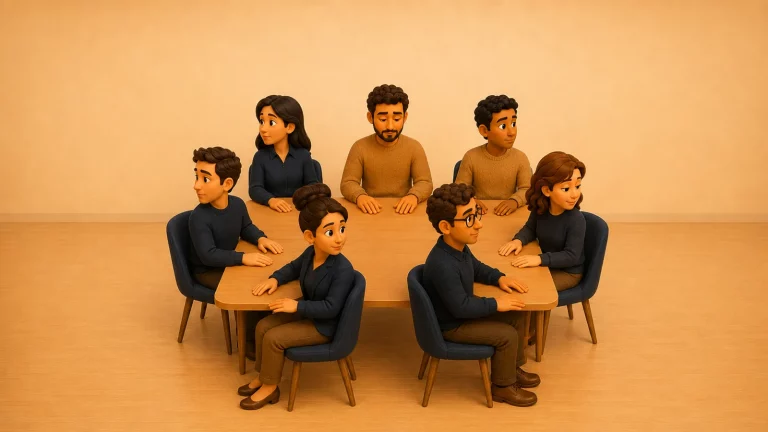 Réunion de direction figée, regards évités : un CODIR qui manque de cohésion