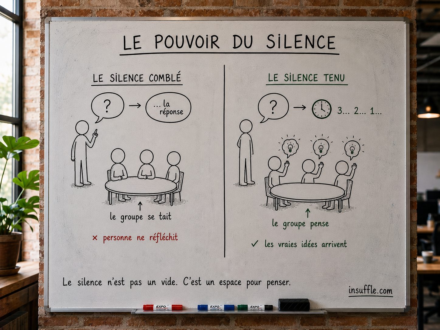 Le temps gagné, rendu à l'équipe : ce qu'aucun outil ne fait, écouter et laisser un silence travailler